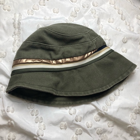 Kangol Army Green Buttons Bell Bucket Hat! - Picture 3 of 8